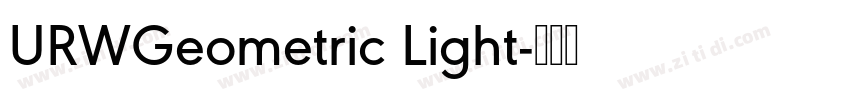 URWGeometric Light字体转换